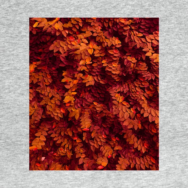 Autumn red and orange leaves - Abstract photography by ArtByMe